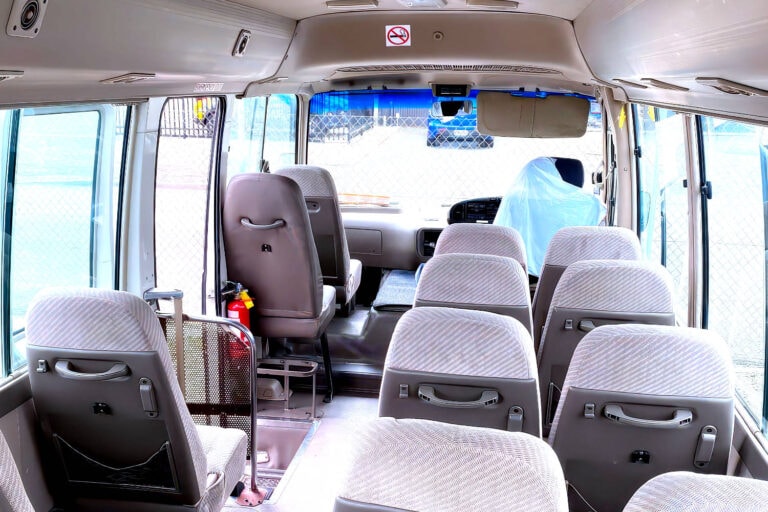 Rambler Coachlines Invercargill minibus rental inside photo